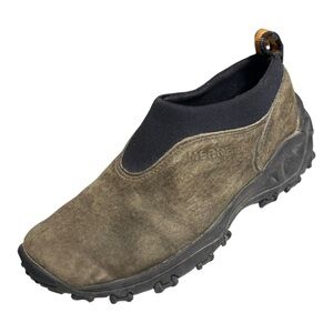 Merrell Womens Winter Moc Air Cushioned Suede Leather Gunsmoke Size 7